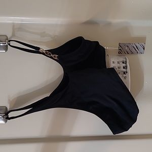 Cupshe black bikini top, size medium